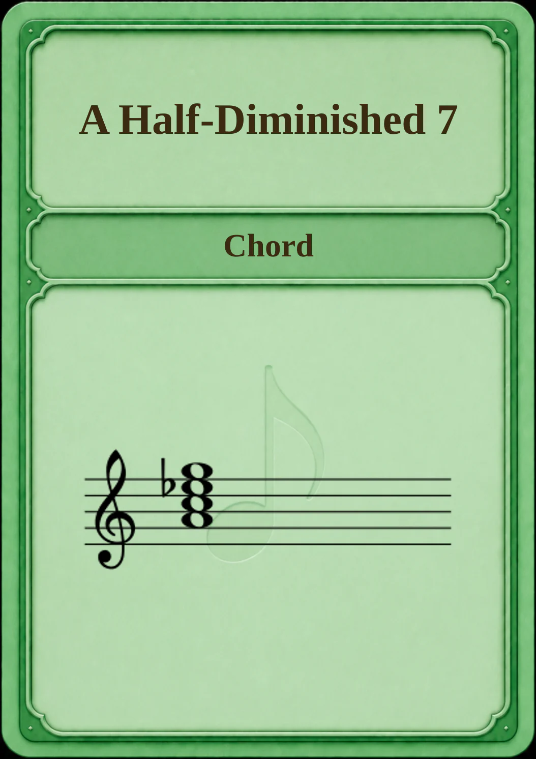 A Half-Diminished 7