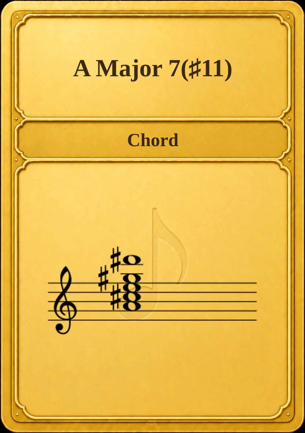 A Major 7(♯11)