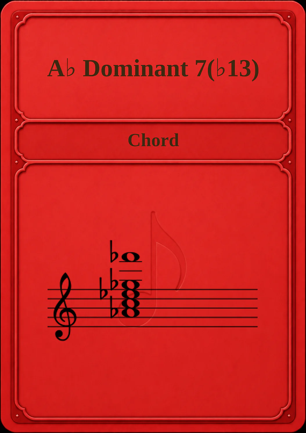 A♭ Dominant 7(♭13)