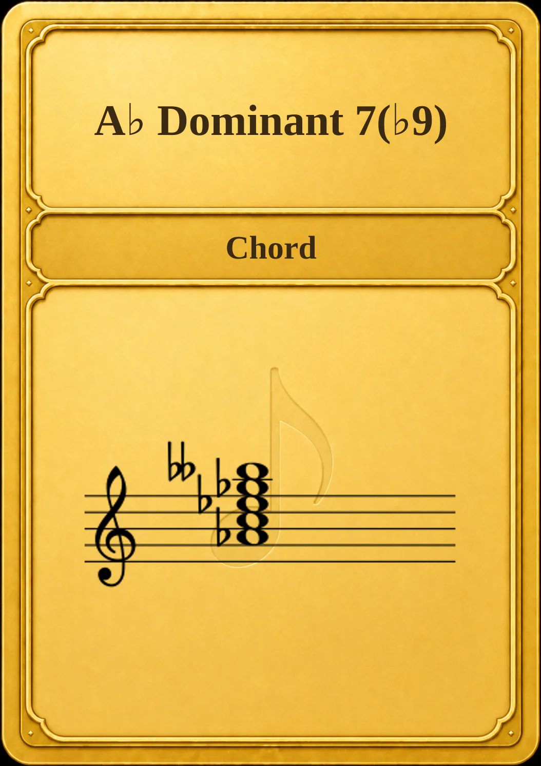 A♭ Dominant 7(♭9)