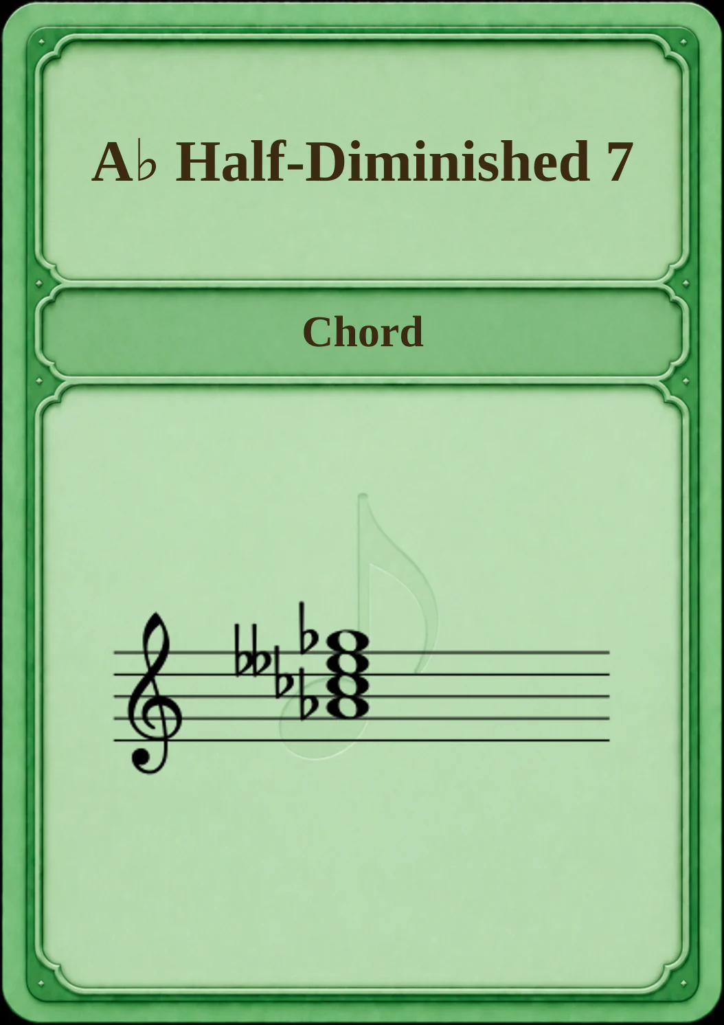 A♭ Half-Diminished 7