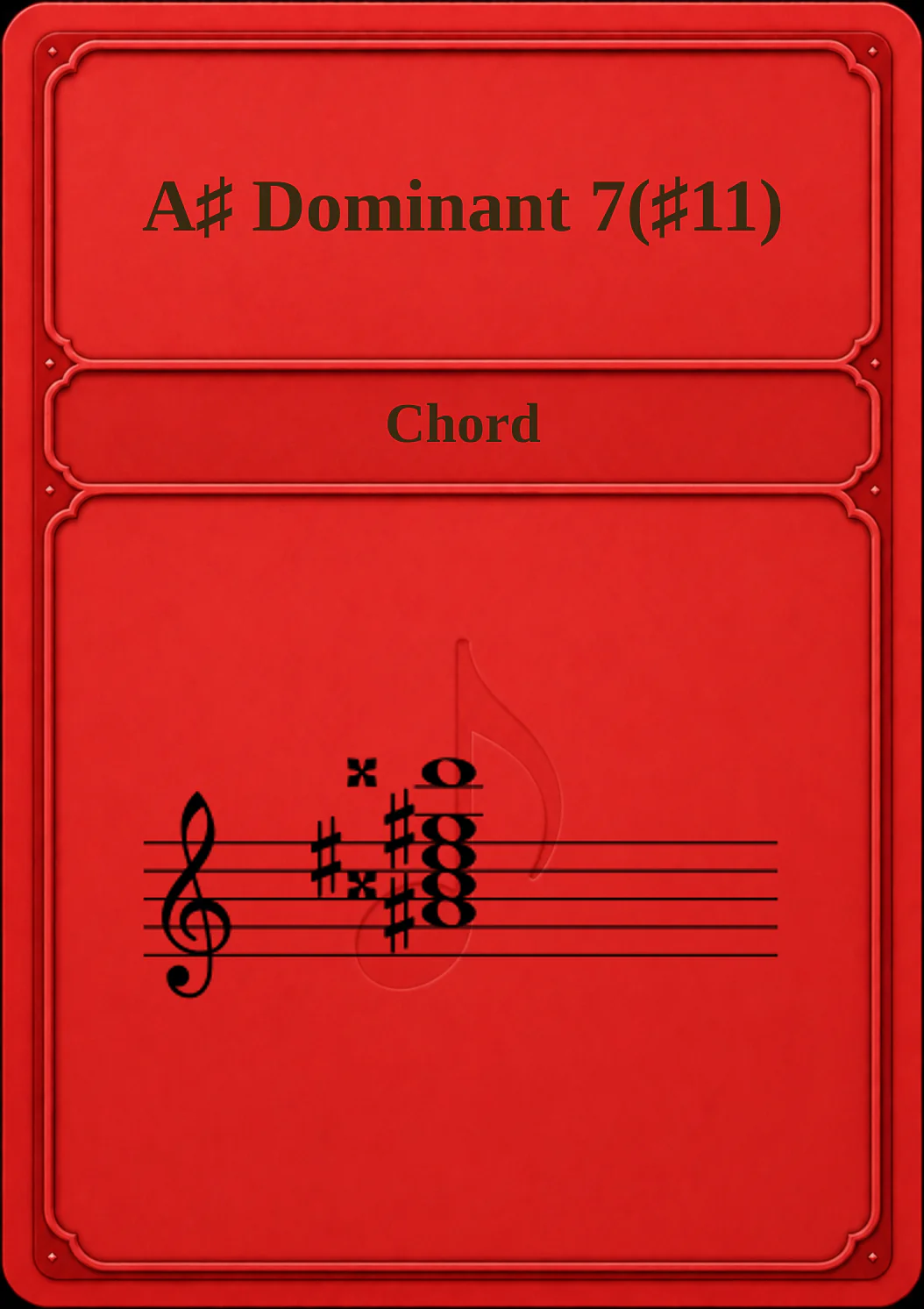 A♯ Dominant 7(♯11)