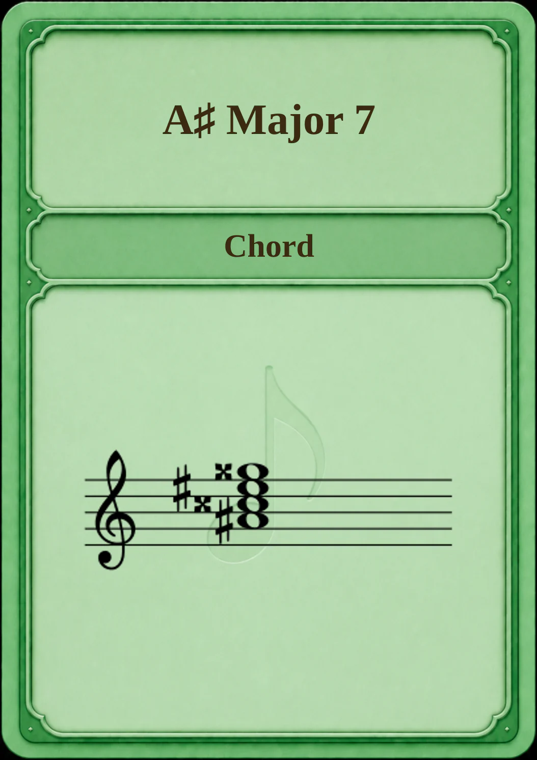 A♯ Major 7
