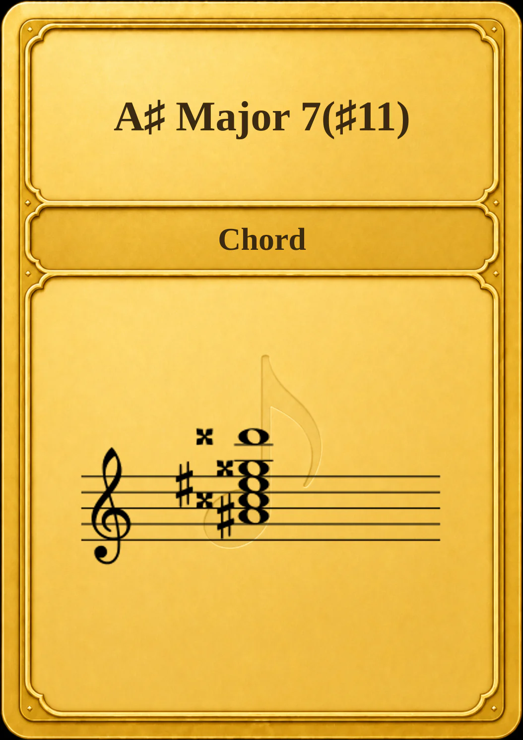 A♯ Major 7(♯11)