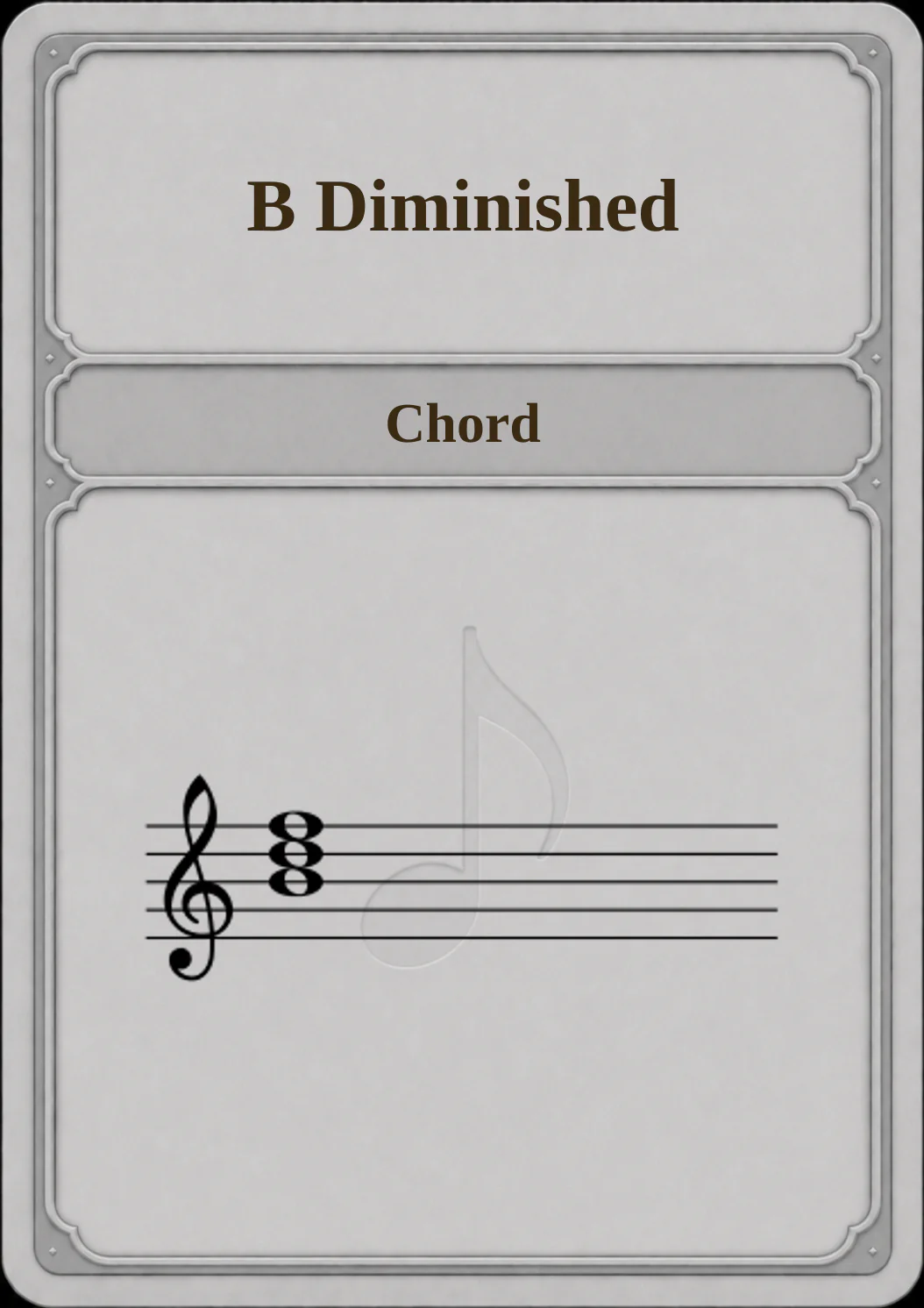 B Diminished