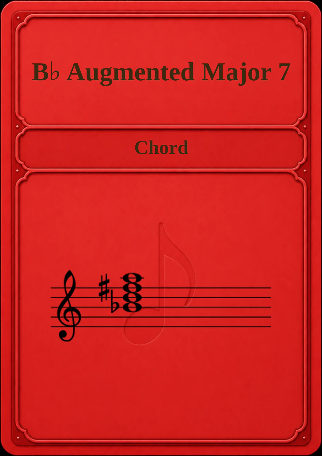 B♭ Augmented Major 7