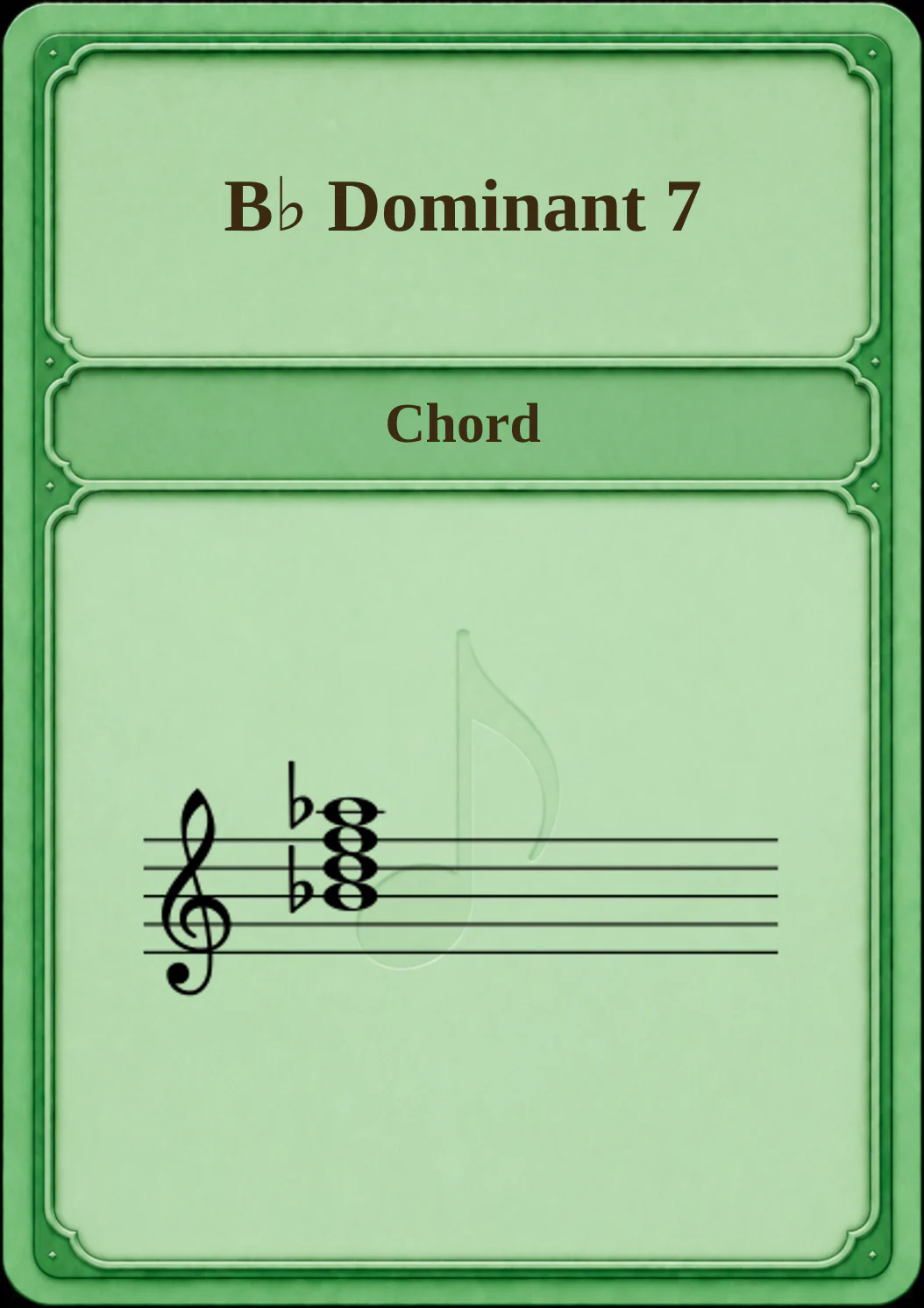 B♭ Dominant 7