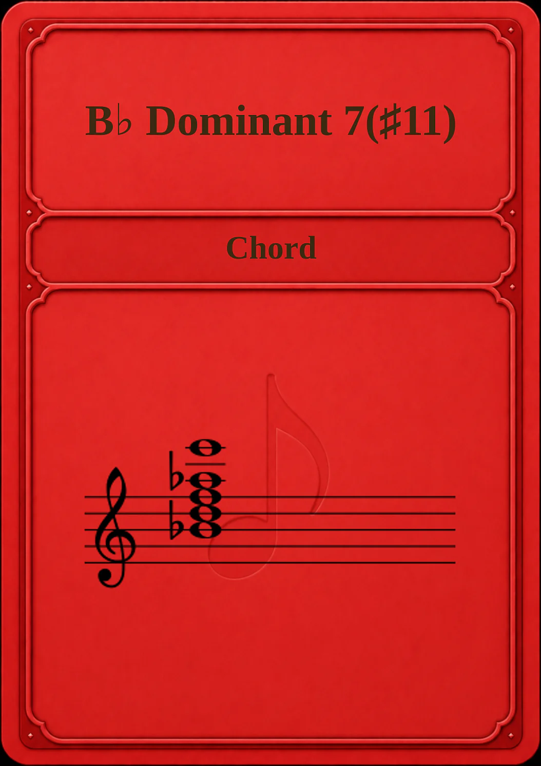 B♭ Dominant 7(♯11)