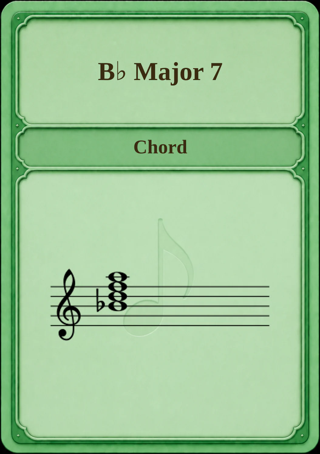 B♭ Major 7