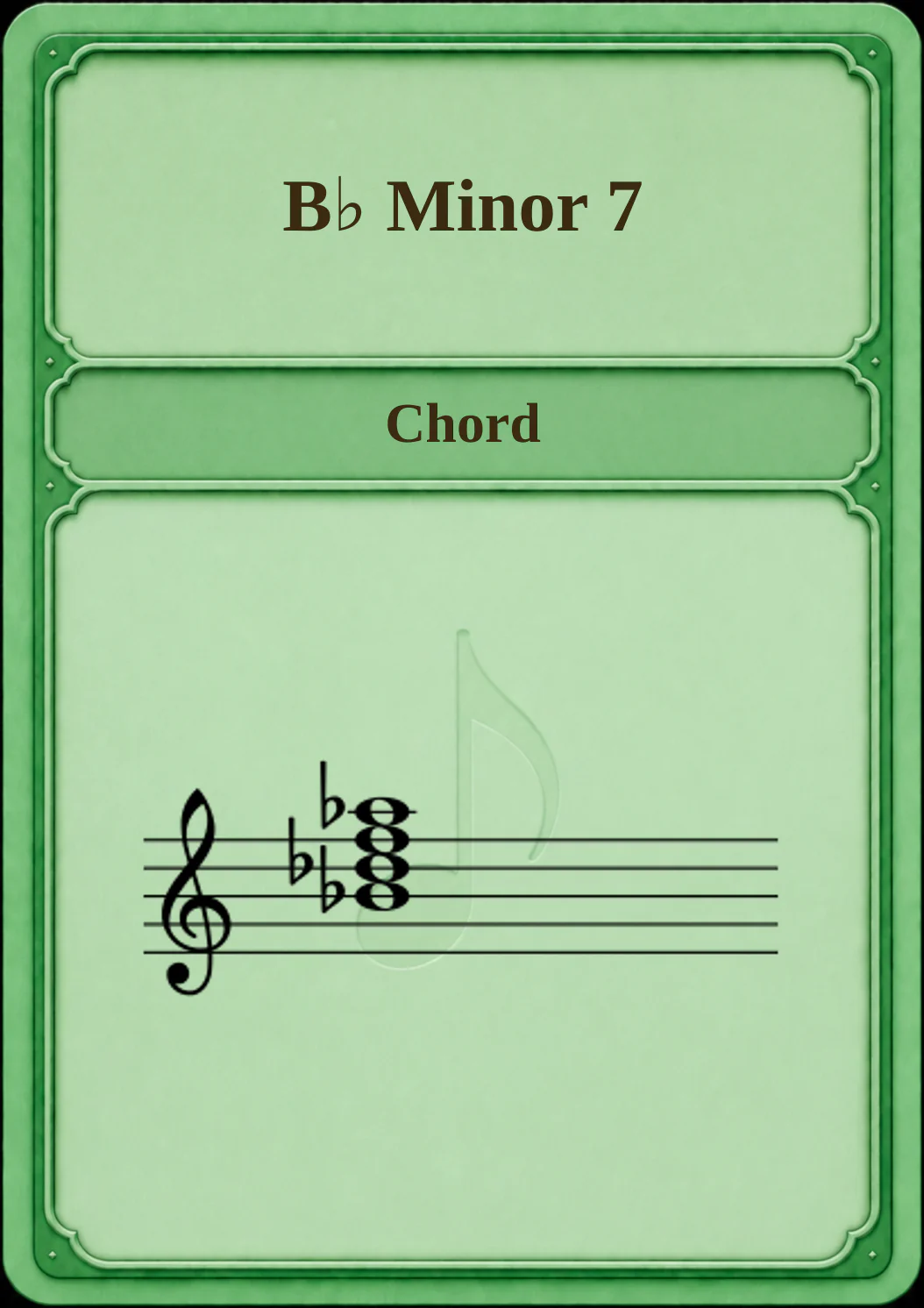 B♭ Minor 7