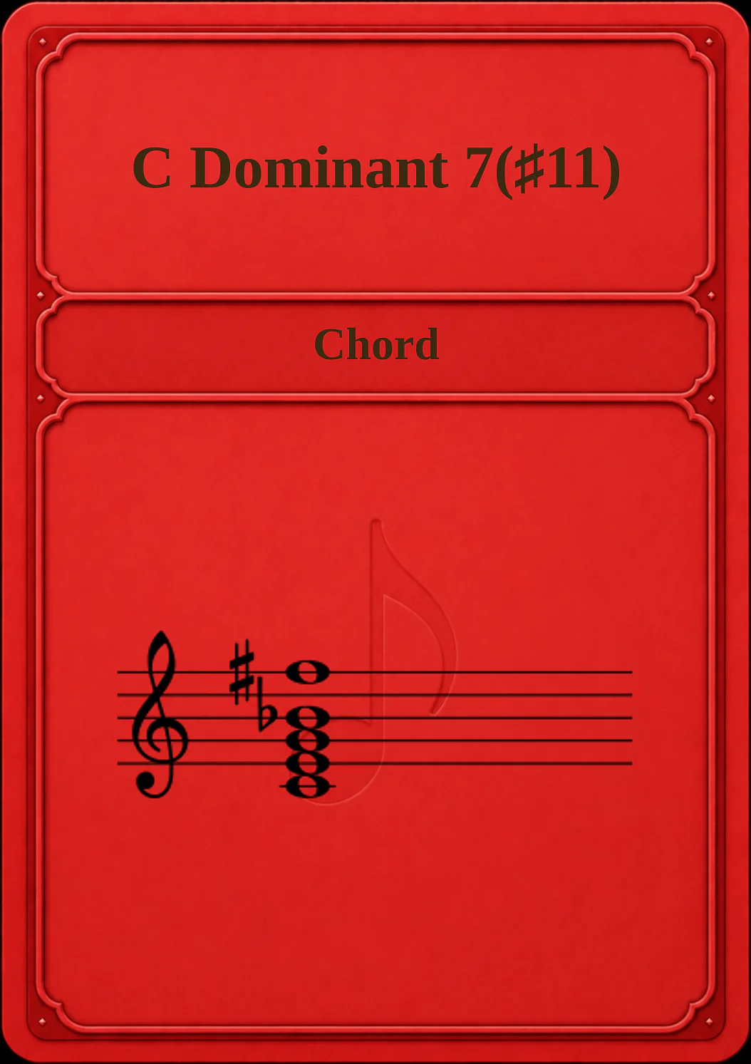 C Dominant 7(♯11)
