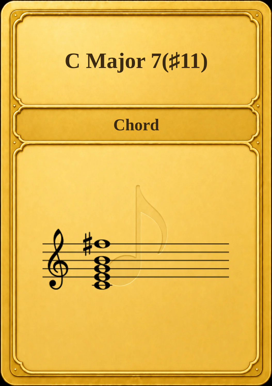 C Major 7(♯11)