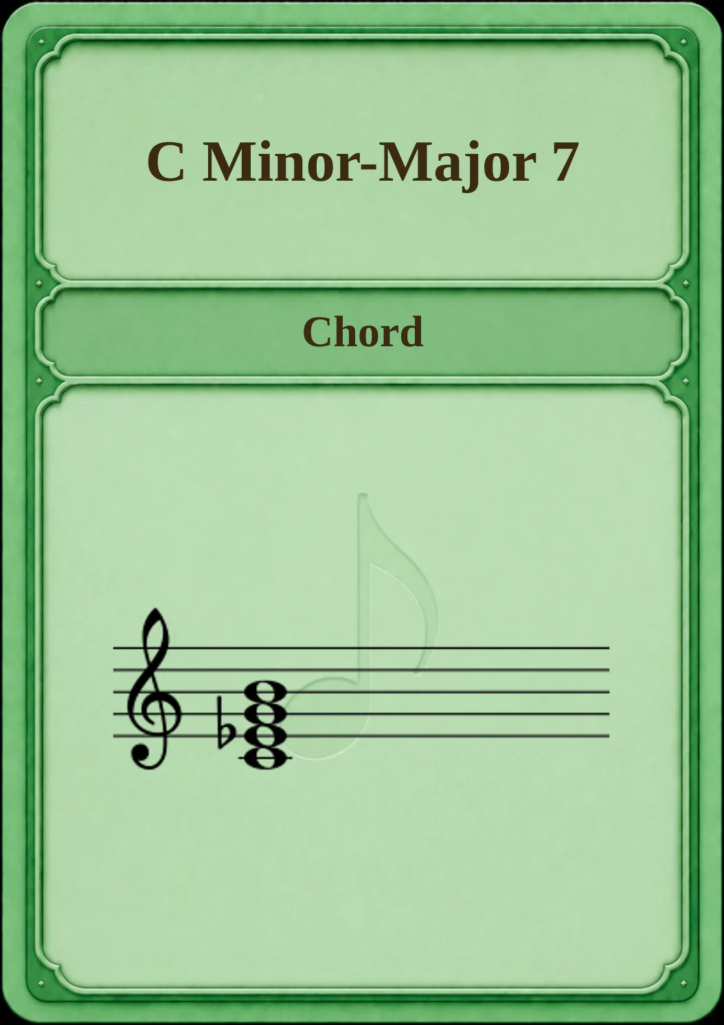 C Minor-Major 7