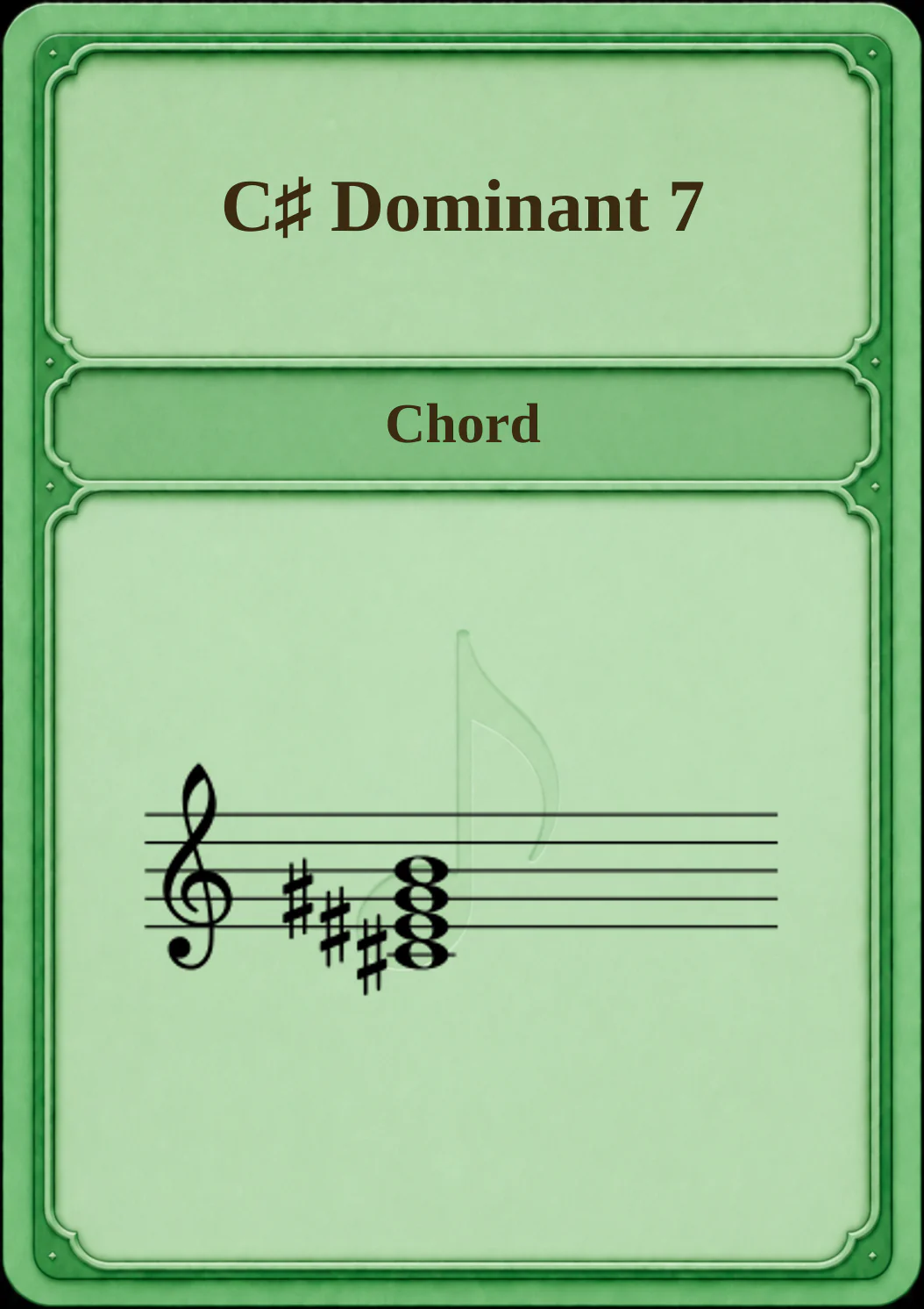 C♯ Dominant 7