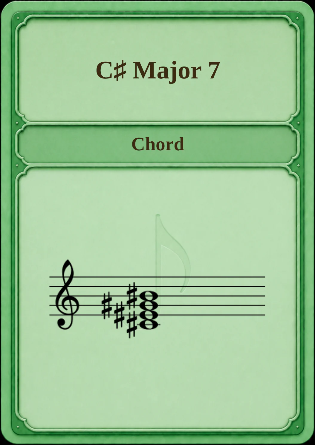 C♯ Major 7