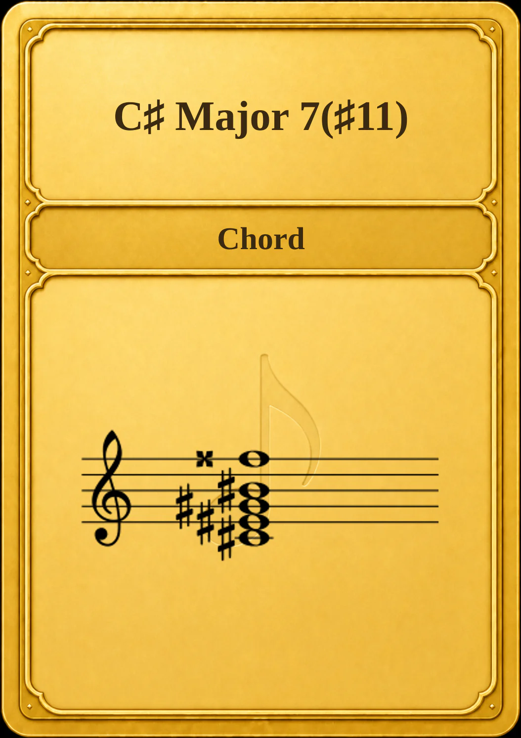 C♯ Major 7(♯11)