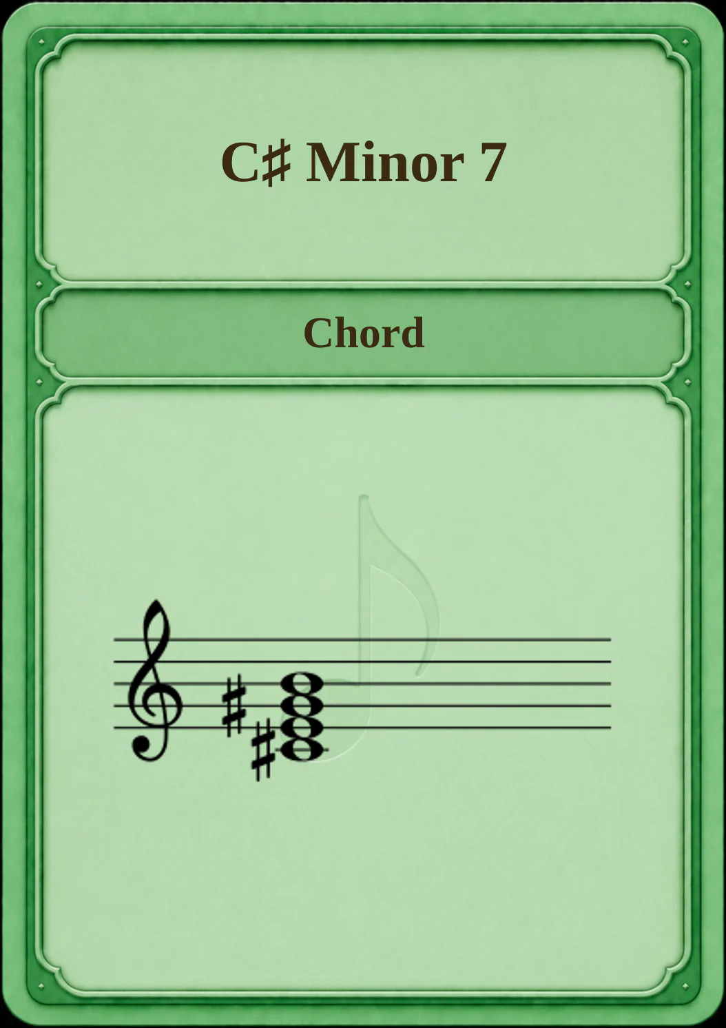 C♯ Minor 7