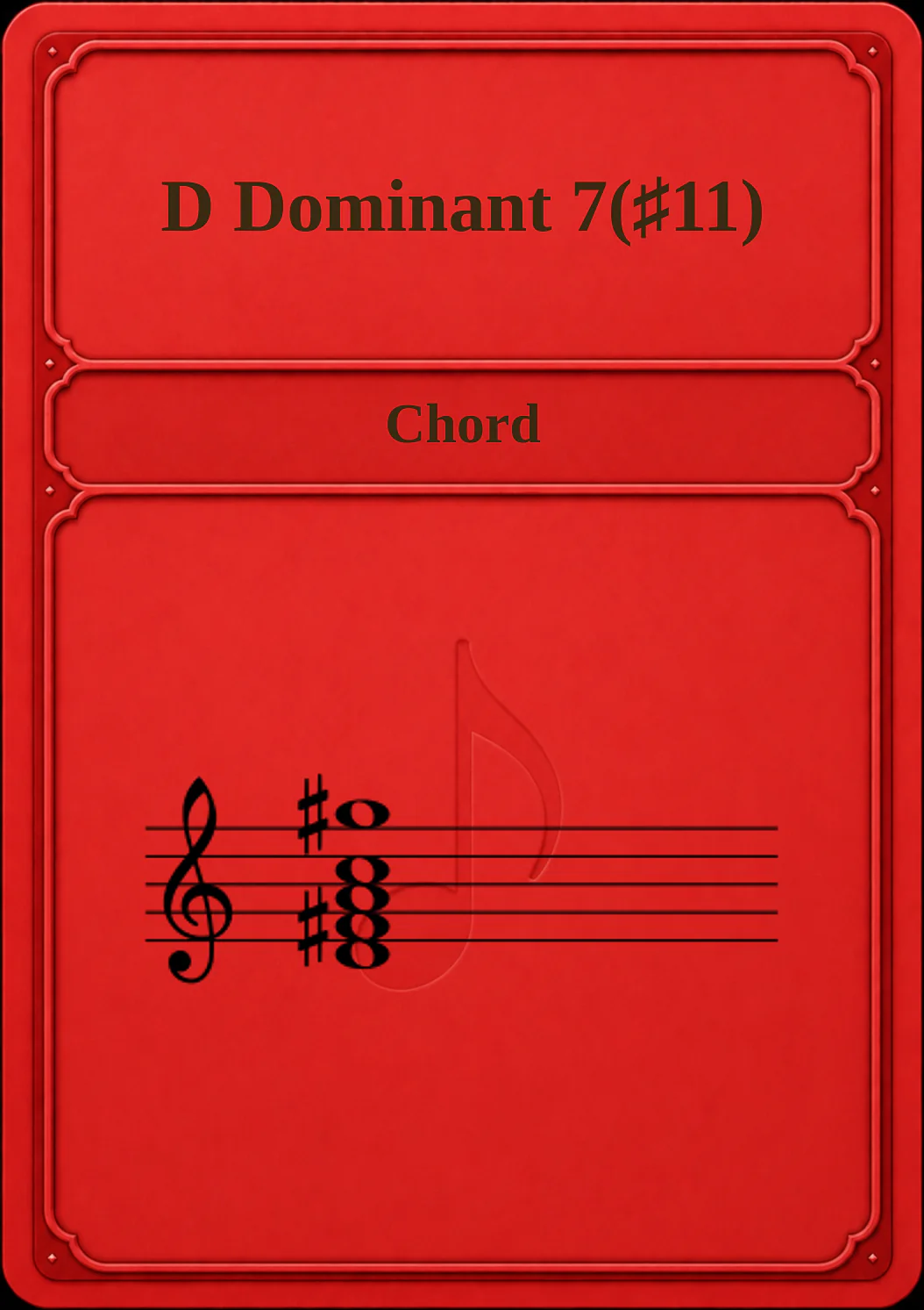 D Dominant 7(♯11)