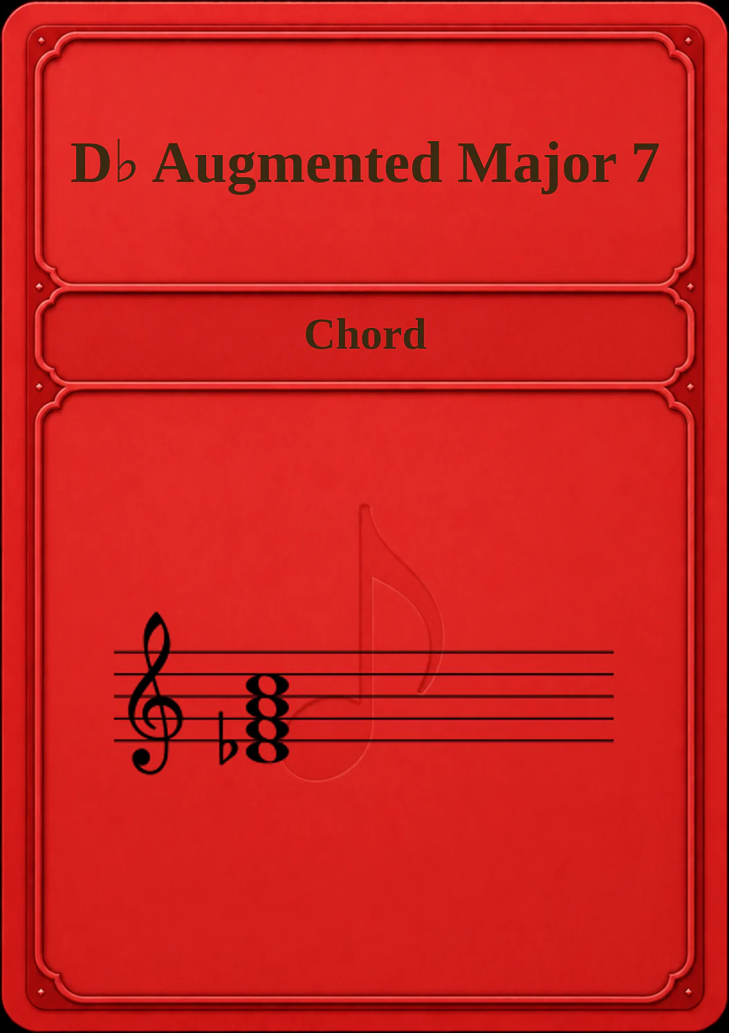 D♭ Augmented Major 7