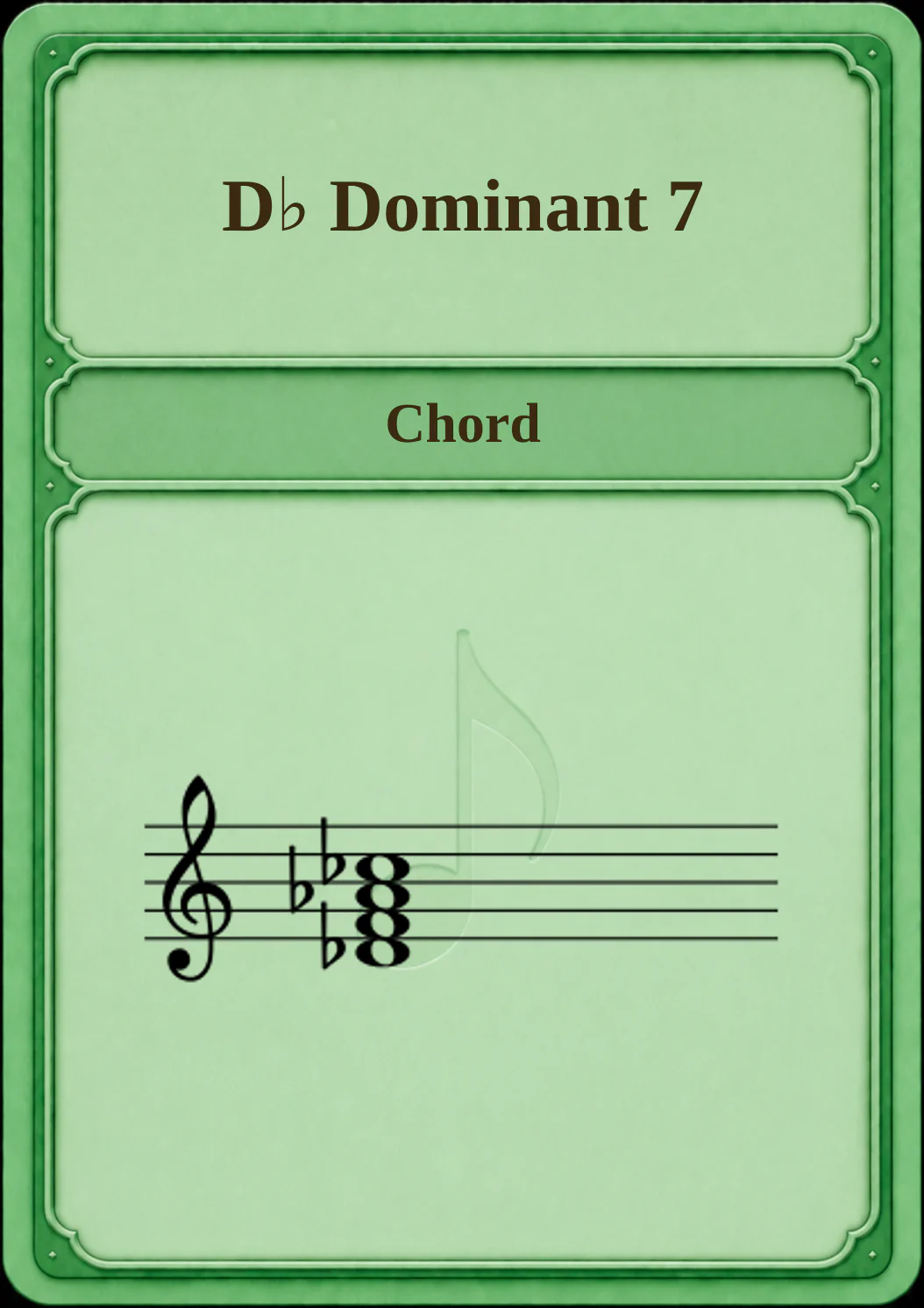 D♭ Dominant 7