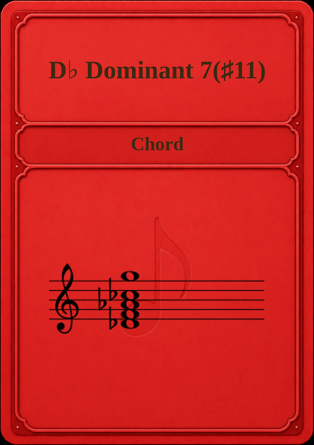 D♭ Dominant 7(♯11)