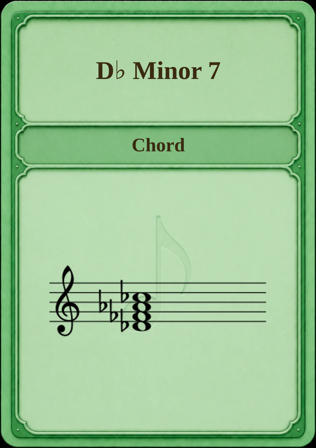 D♭ Minor 7