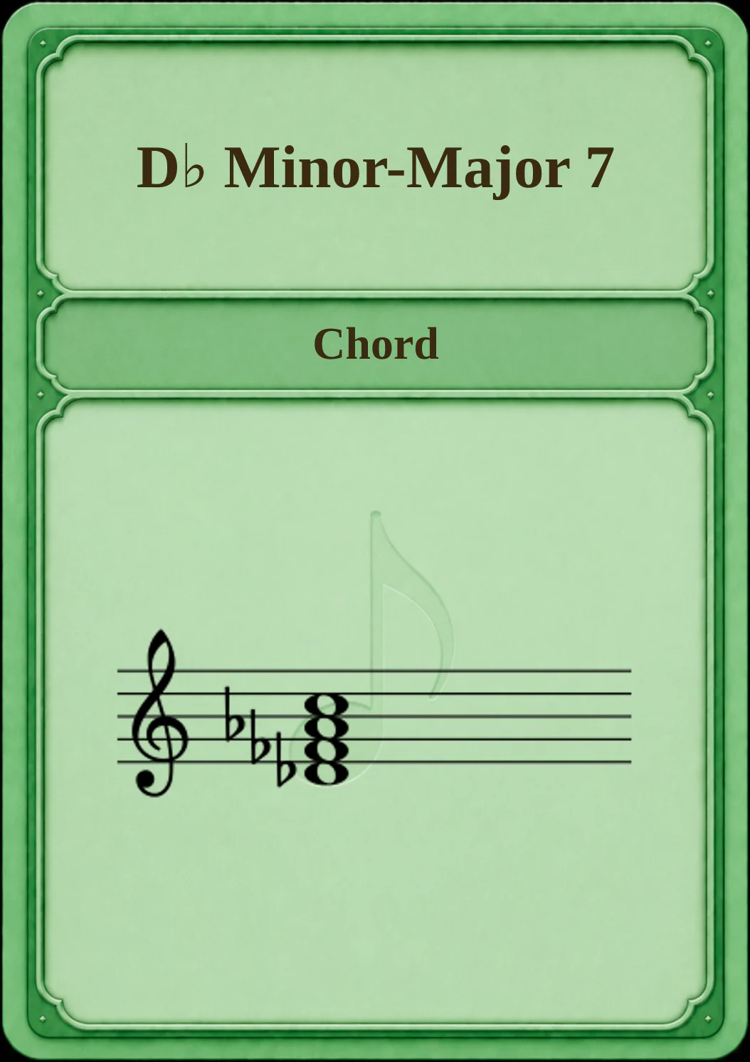 D♭ Minor-Major 7