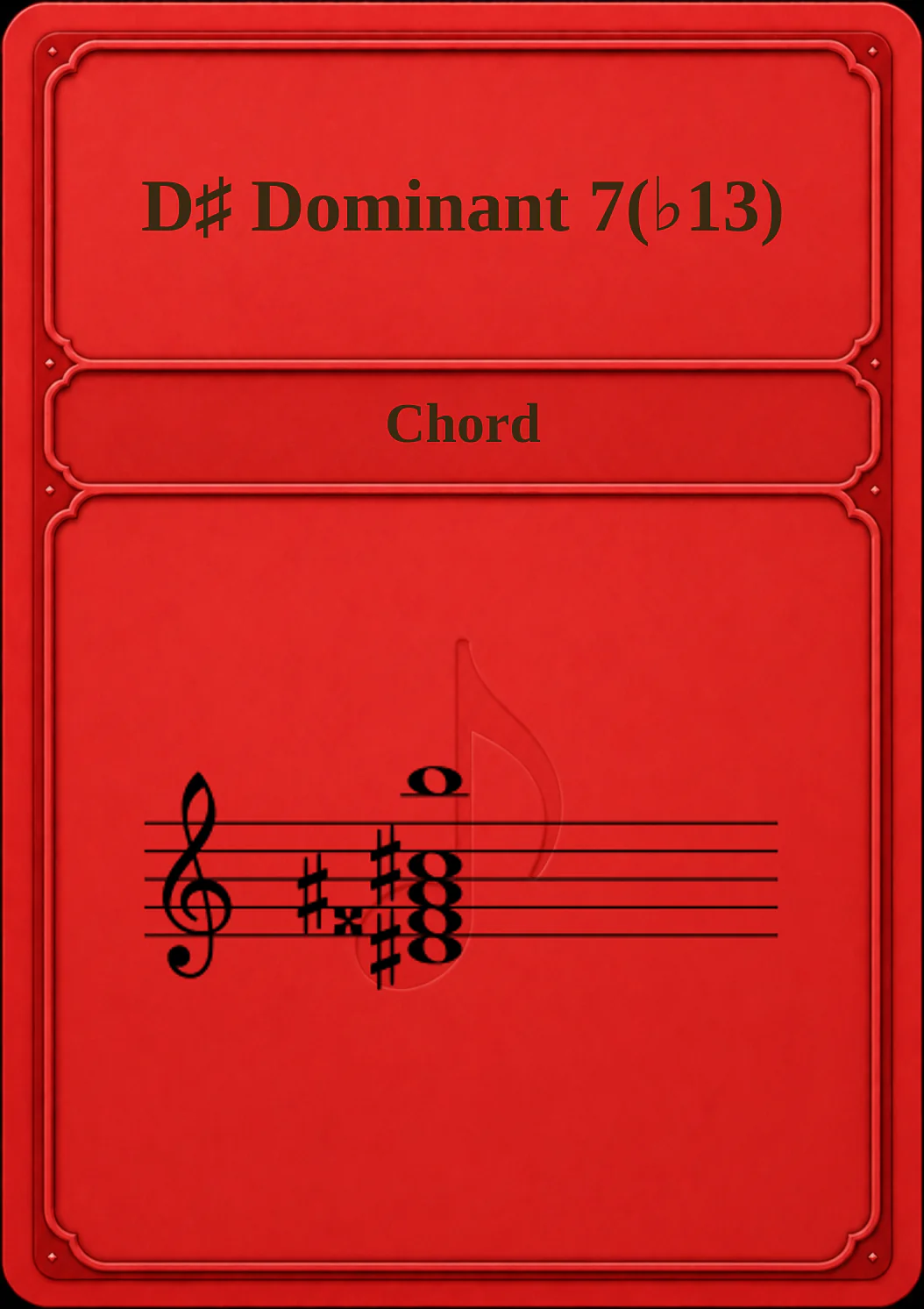 D♯ Dominant 7(♭13)