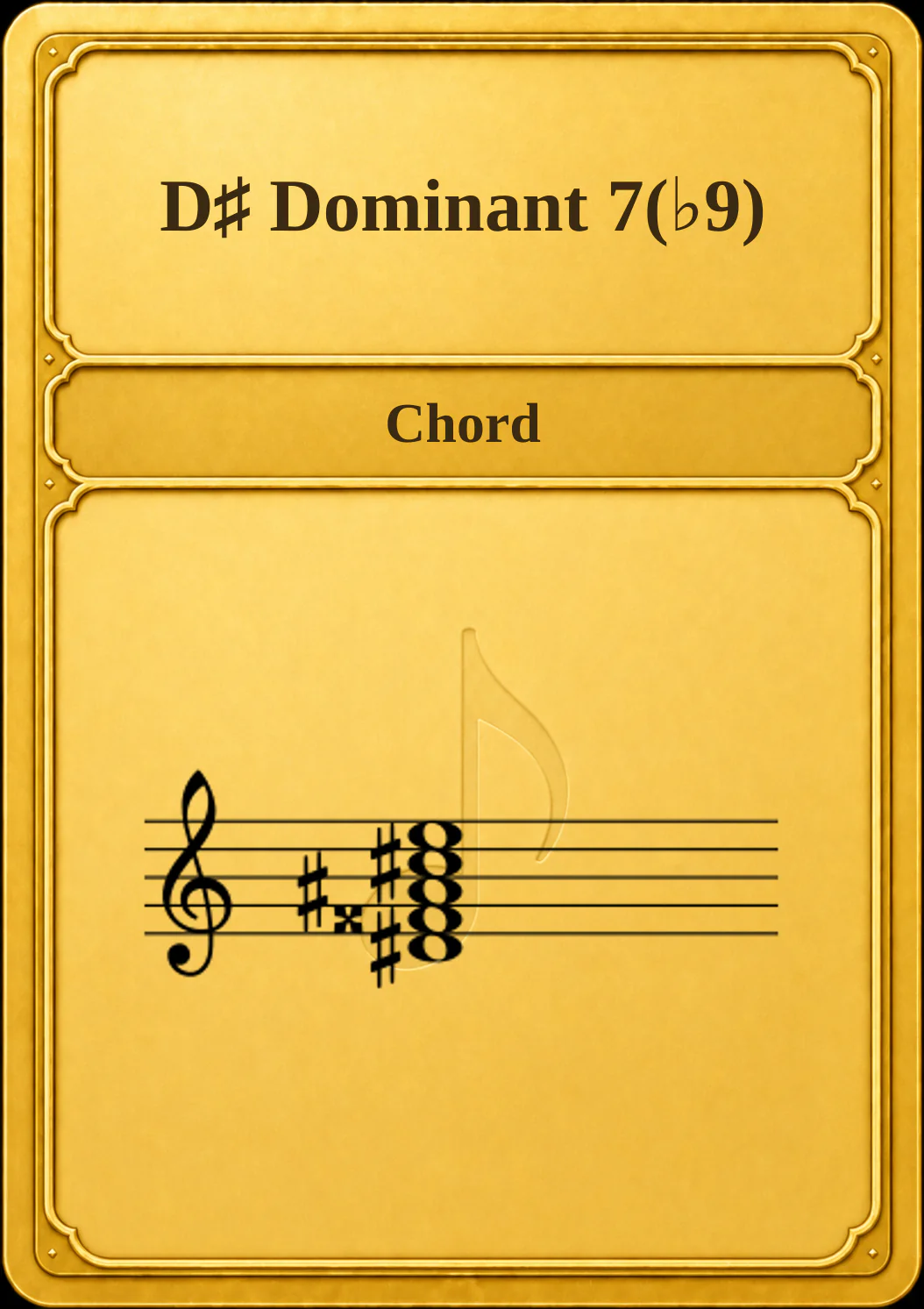 D♯ Dominant 7(♭9)