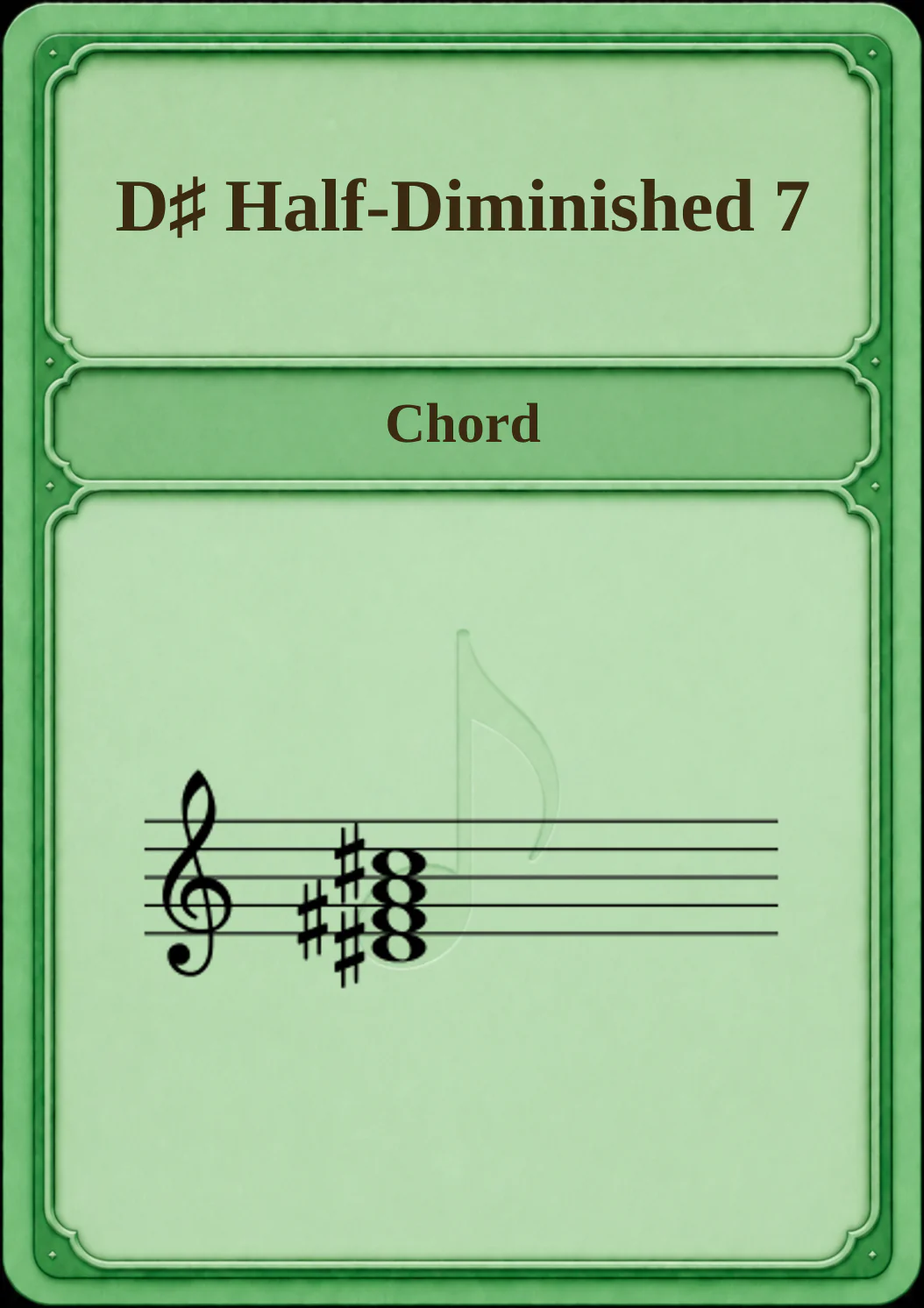 D♯ Half-Diminished 7