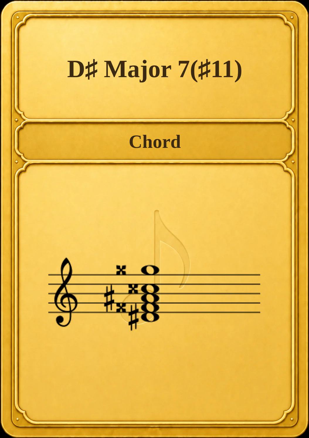 D♯ Major 7(♯11)