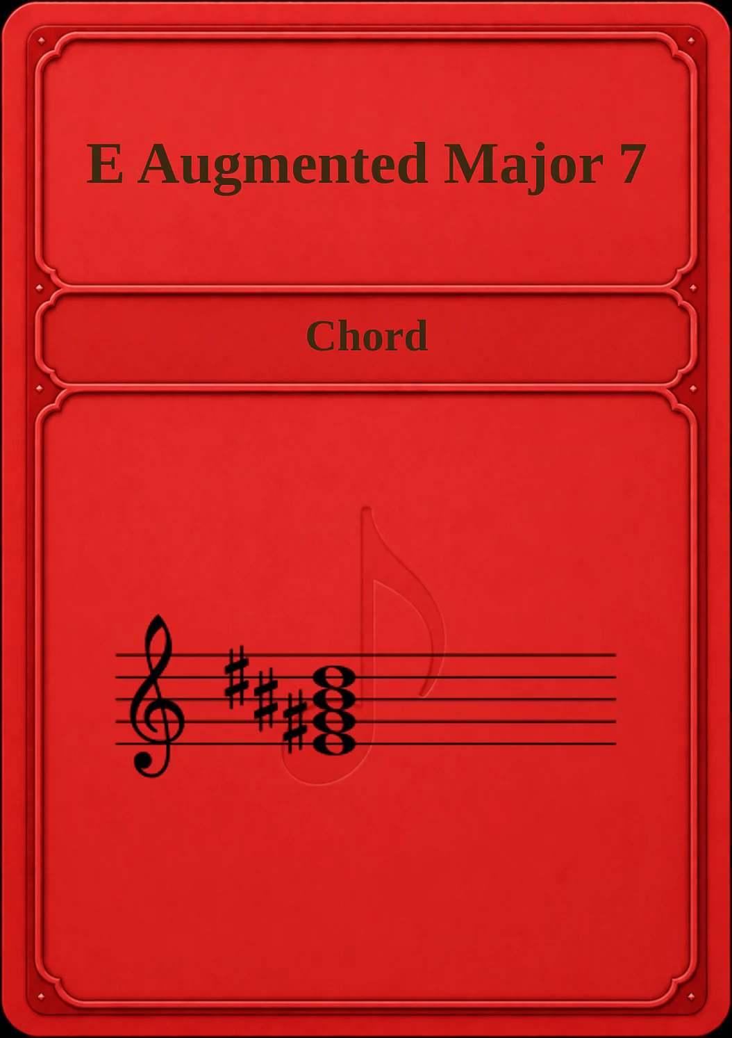 E Augmented Major 7