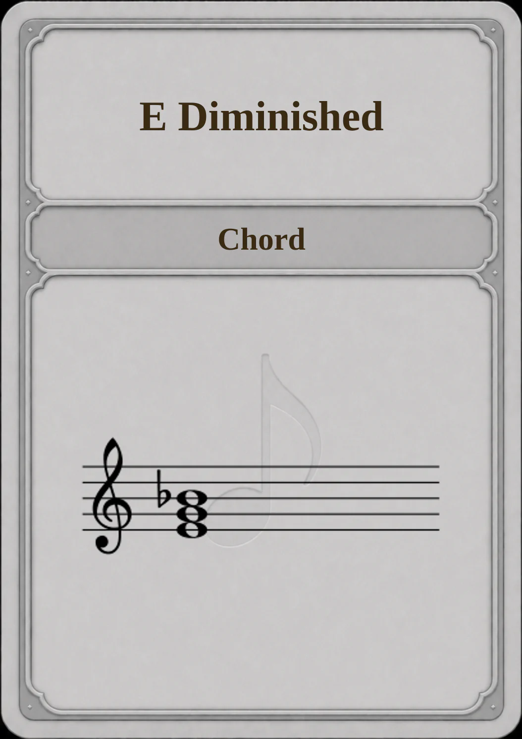E Diminished
