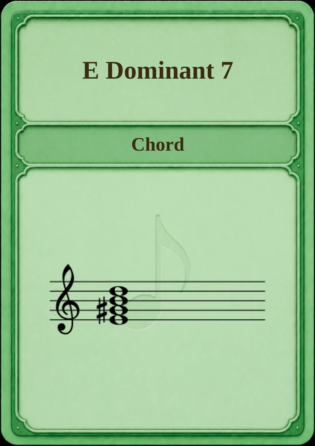 E Dominant 7