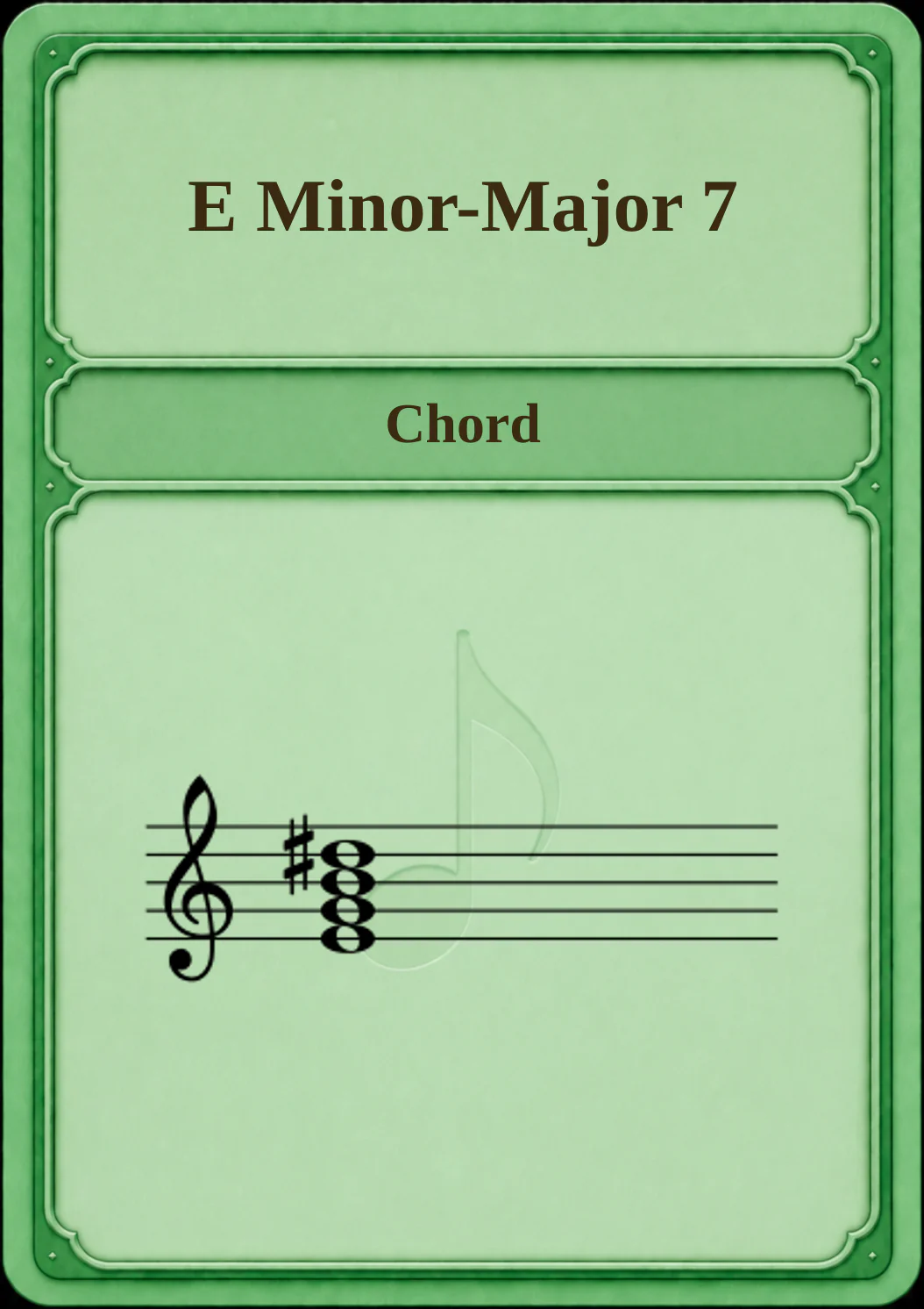 E Minor-Major 7
