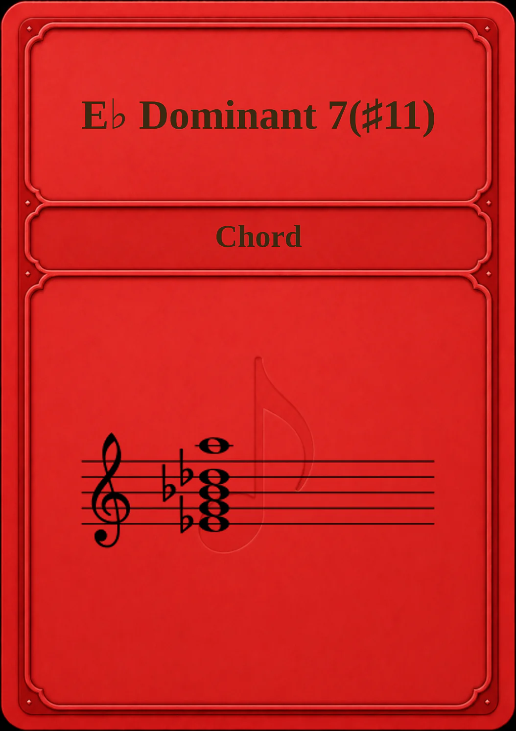 E♭ Dominant 7(♯11)