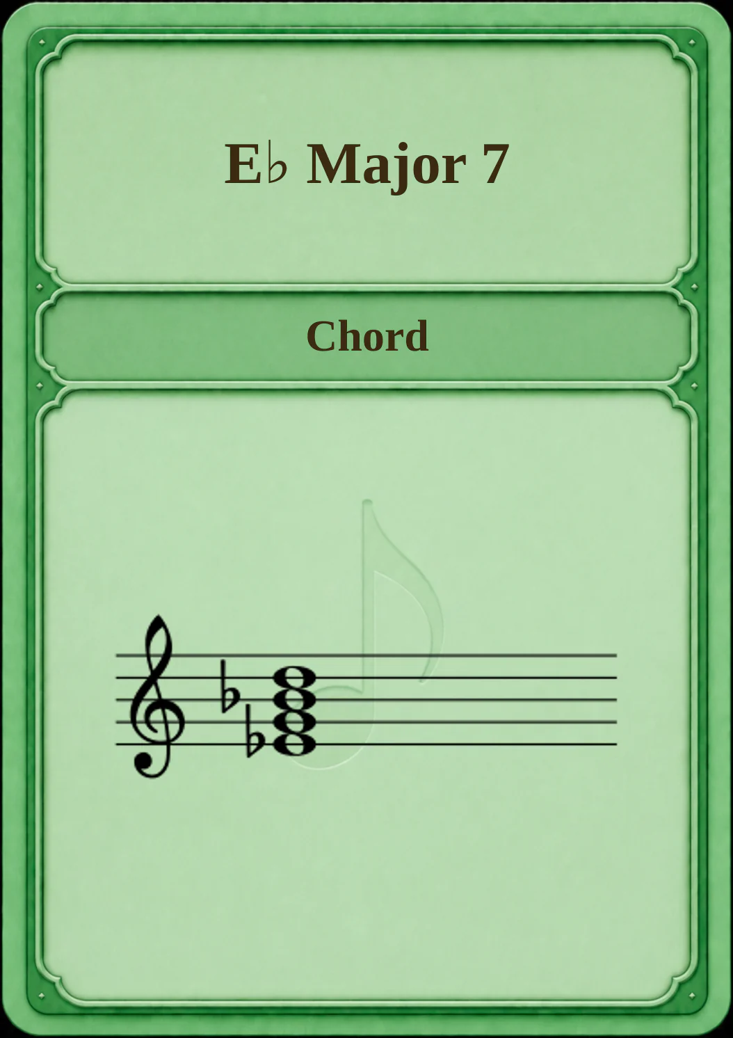 E♭ Major 7