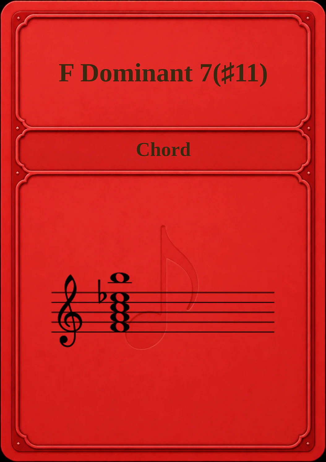 F Dominant 7(♯11)