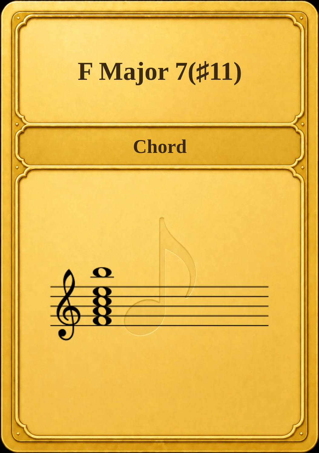 F Major 7(♯11)