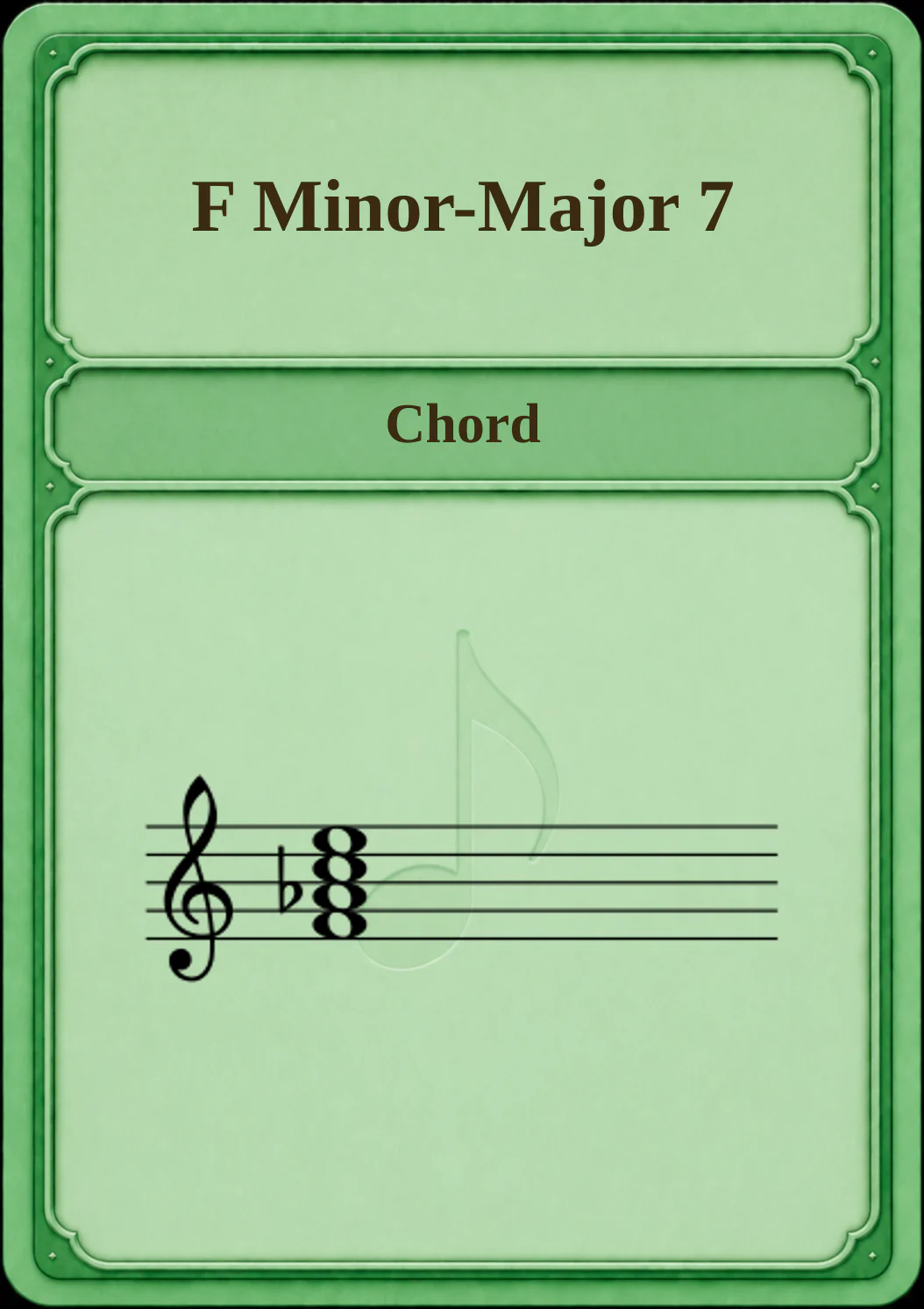 F Minor-Major 7