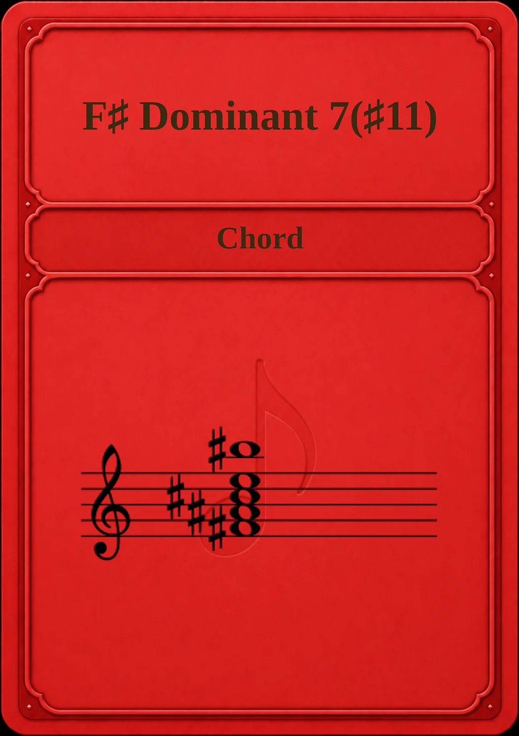 F♯ Dominant 7(♯11)
