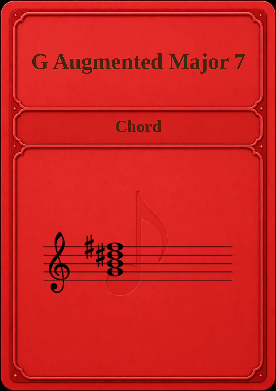 G Augmented Major 7