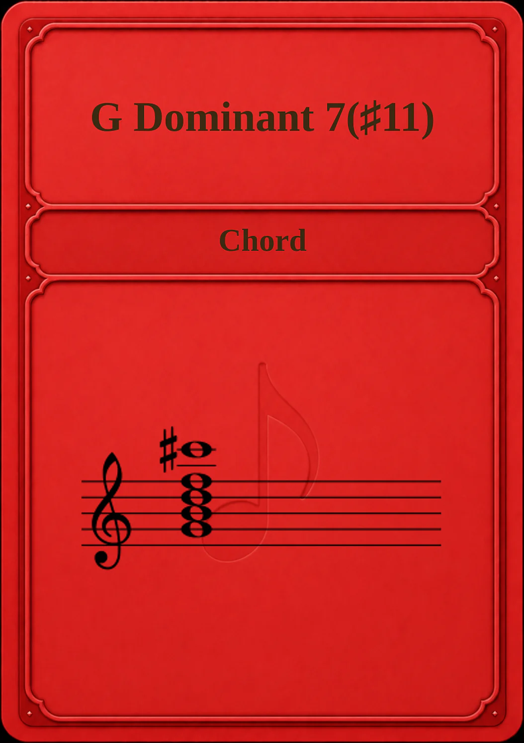 G Dominant 7(♯11)