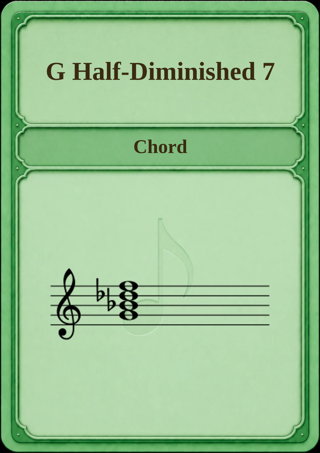 G Half-Diminished 7