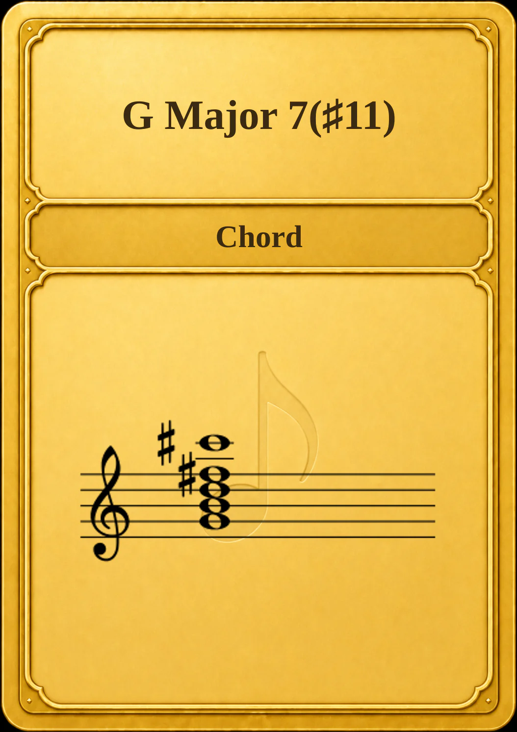 G Major 7(♯11)