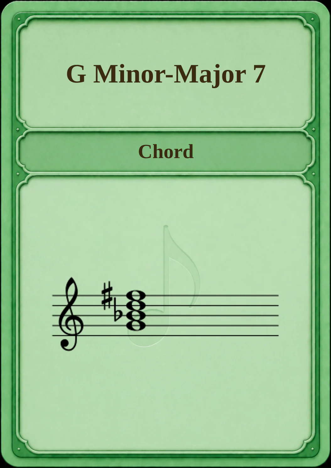 G Minor-Major 7