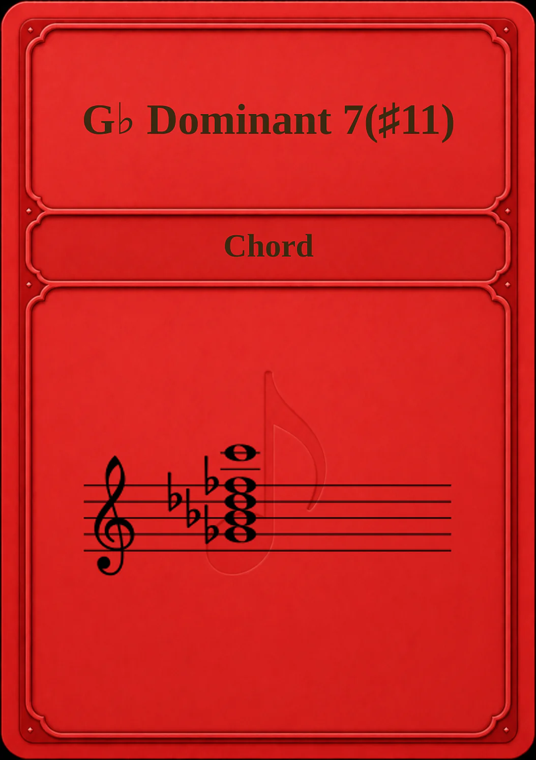 G♭ Dominant 7(♯11)