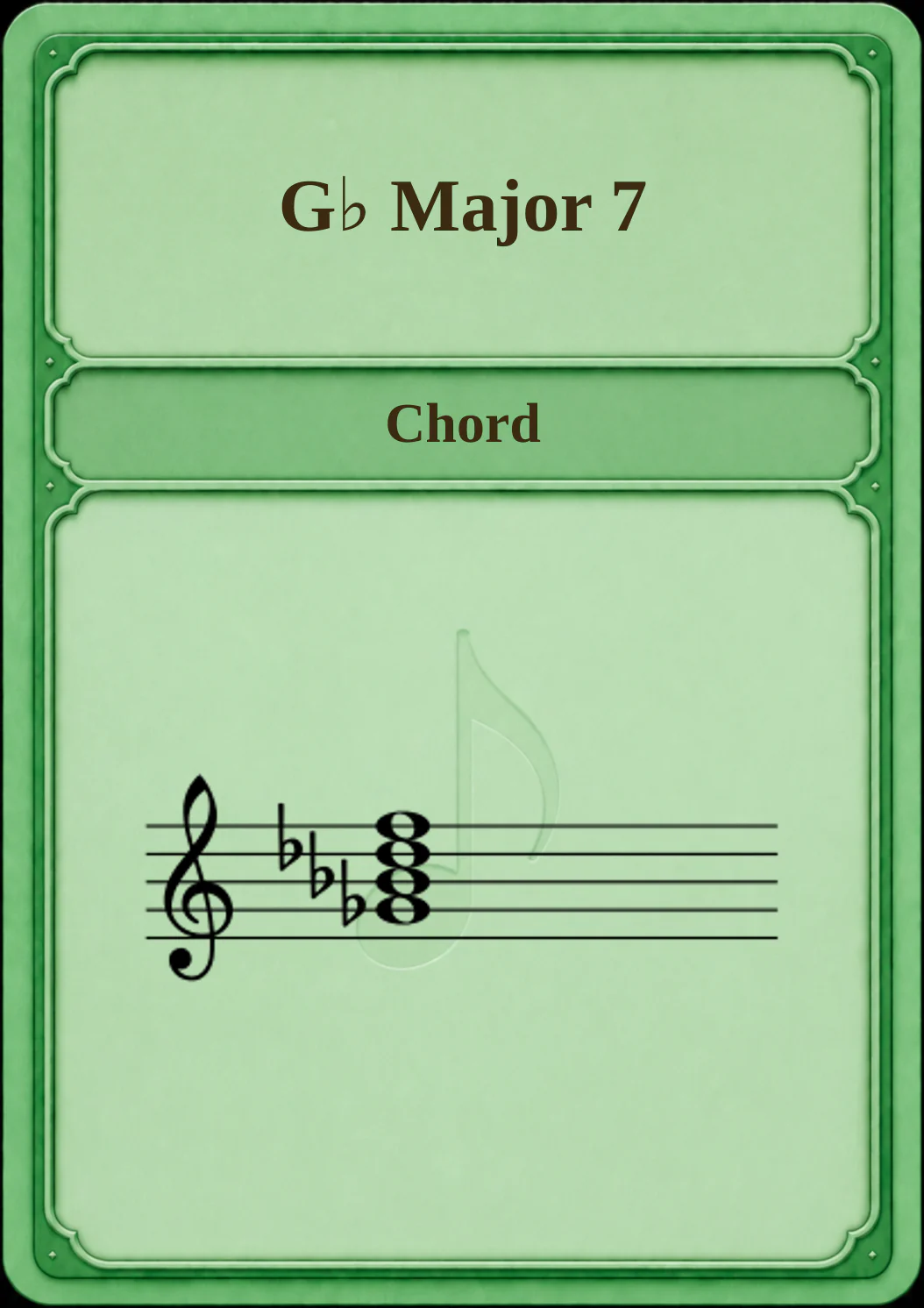 G♭ Major 7