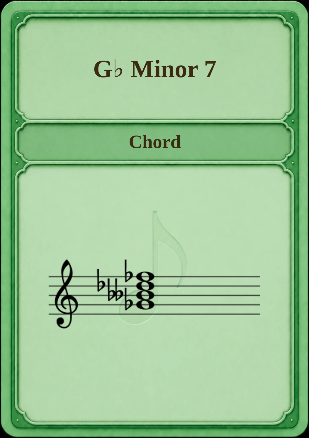 G♭ Minor 7