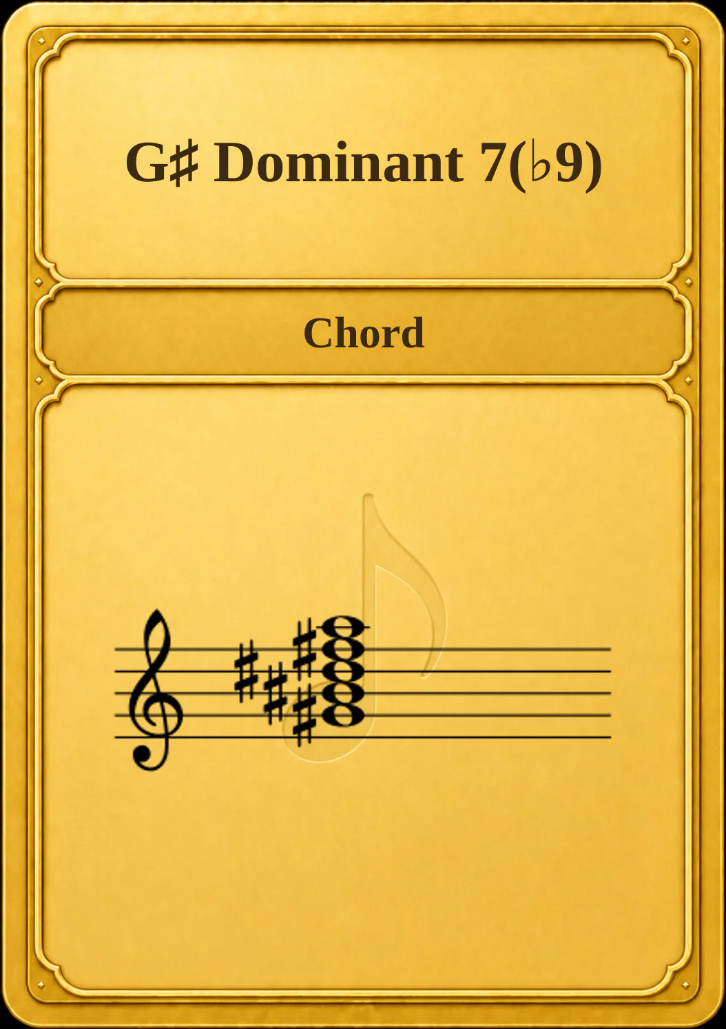 G♯ Dominant 7(♭9)